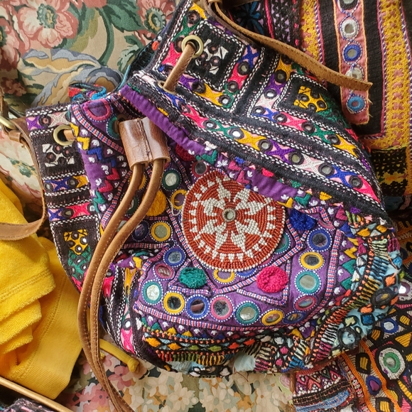 Handbags - Artisan Boho Hippie Banjara patchwork bag handmade